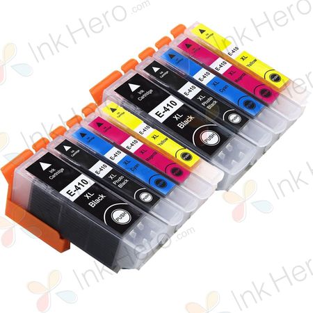 Pack de 10 Epson 410XL cartouches d'encre remanufacturées haute capacité