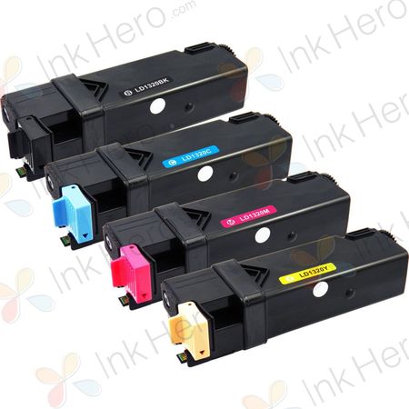 Pack de 4 Dell 1320c cartouches de toner haute capacité compatibles