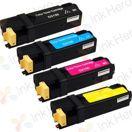 Pack de 4 Dell 2150 / 2155 cartouches de toner haute capacité compatibles