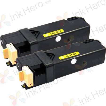 Pack de 2 Dell 330-1438 cartouches de toner jaune compatible haute capacité (T108C)