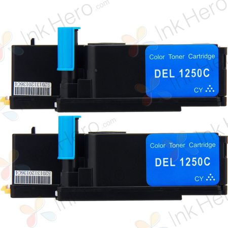 Pack de 2 Dell 331-0777 cartouches de toner compatible cyan haute capacité (FYFKF)