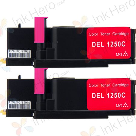 Pack de 2 Dell 331-0780 cartouches de toner compatible magenta haute capacité (5GDTC)