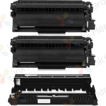 Pack de 3 Dell E310 / E514 / E515 toner et tambour haute capacité compatibles