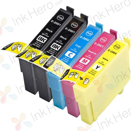 Pack de 5 Epson 200XL cartouches d'encre remanufacturées haute capacité