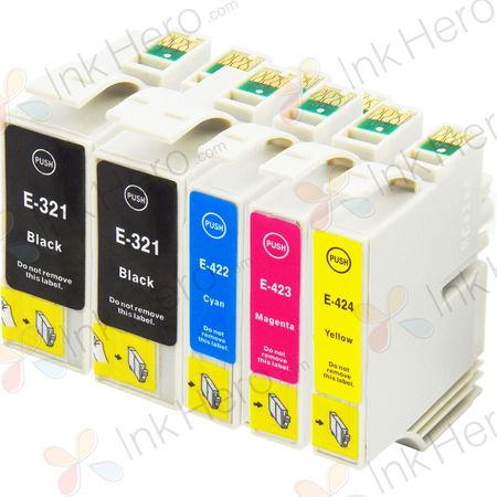 Pack de 5 Epson 32 & 42 cartouches d'encre remanufacturées