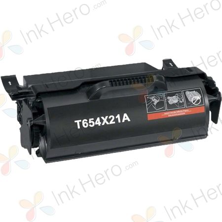 Lexmark X654X21A cartouche de toner noir compatible extra haute capacité