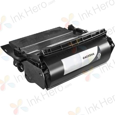 Lexmark T640 / T642 / T644 cartouche de toner noir remanufacturée haute capacité (64015HA)