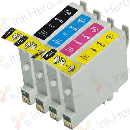 Pack de 4 Epson 60 cartouches d'encre remanufacturées