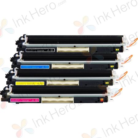 Pack de 4 HP 126A cartouches de toner remanufacturées