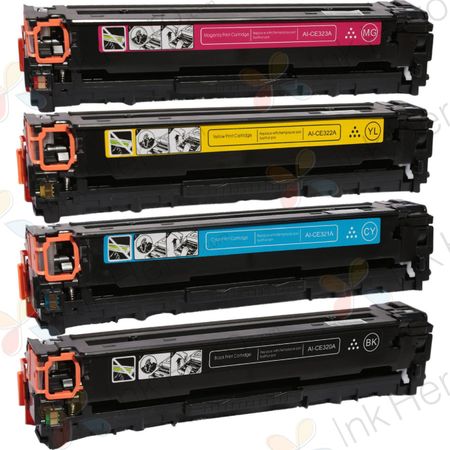 Pack de 4 HP 128A cartouches de toner laser compatibles