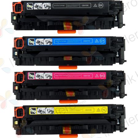 Pack de 4 HP 305A cartouches de toner remanufacturées