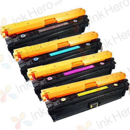 Pack de 4 HP 307A cartouches de toner remanufacturées