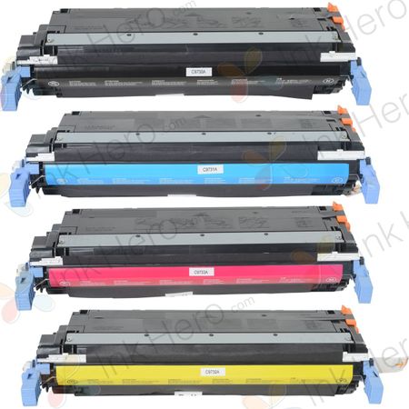 Pack de 4 HP 645A cartouches de toner remanufacturées