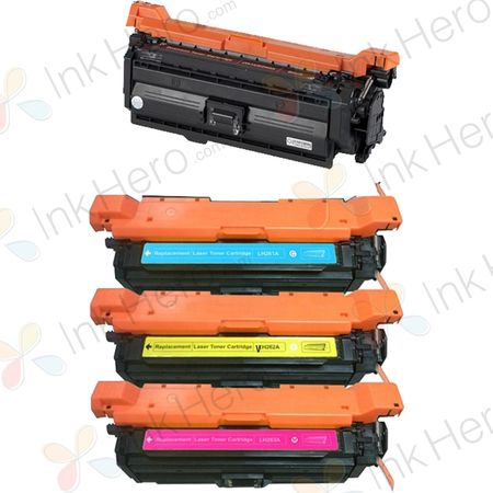 Pack de 4 HP 649X & 648A cartouches de toner remanufacturées