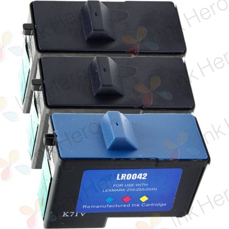 Pack de 3 Lexmark 82 & 83 cartouches d'encre remanufacturées