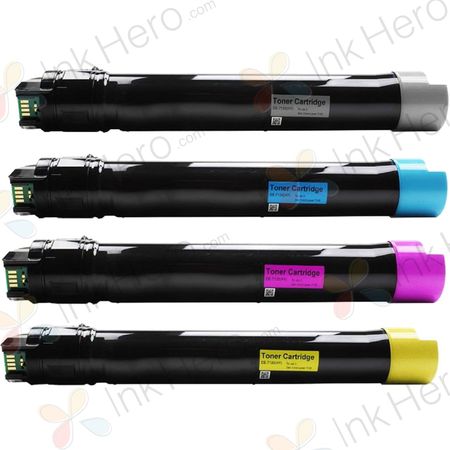 Pack de 4 Xerox Phaser 7500 toner remanufacturé haute capacité