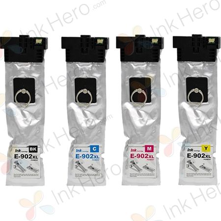 Pack de 5 Epson 902XL cartouches d'encre remanufacturées haute capacité