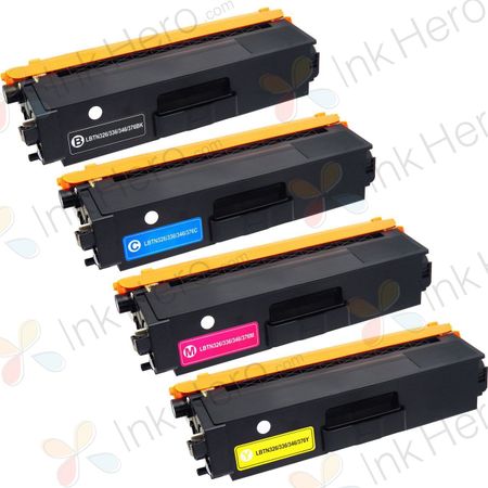 Pack de 4 Brother TN336 cartouches de toner haute capacité compatibles (remplace TN331)