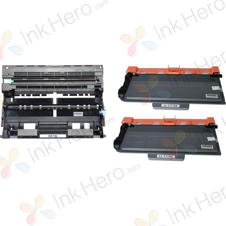 Pack de 3 Brother TN780 & DR720 cartouches de toner et de tambour compatibles