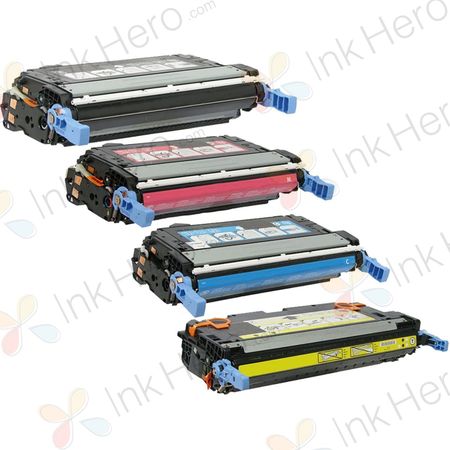 Pack de 4 HP 643A cartouches de toner remanufacturées