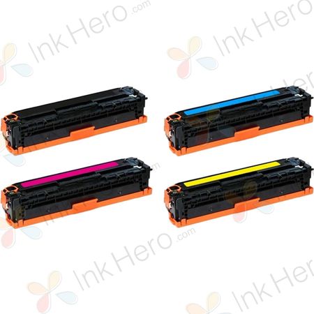 Pack de 4 HP 651A cartouches de toner remanufacturées