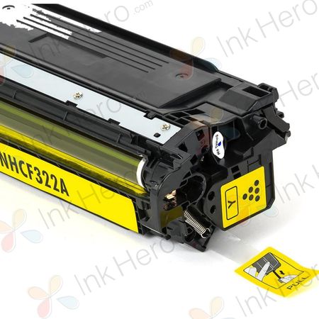 HP 653A cartouche de toner jaune compatible (CF322A)