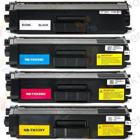 Pack de 4 Brother TN339 cartouches de toner compatibles extra haute capacité