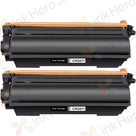 Pack de 2 Cartouches de toner compatibles Canon 071 Standard Yield Noir (5645C001)