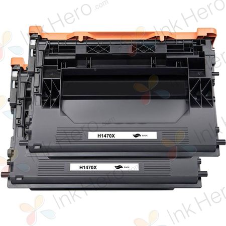 Pack de 2 HP 147X cartouches de toner haute capacité noir compatible (W1470X)