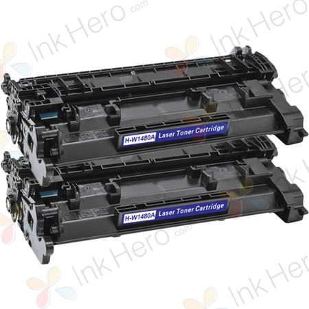 Pack de 2 HP 148A cartouches de toner noir compatible(W1480A)