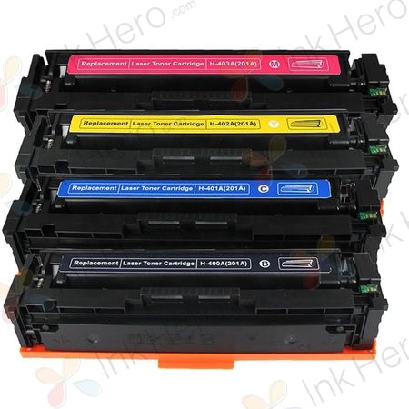 Pack de 4 HP 201A cartouches de toner compatibles