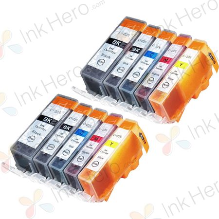 Pack de 10 Canon PGI-225 & CLI-226 cartouches d'encre compatibles