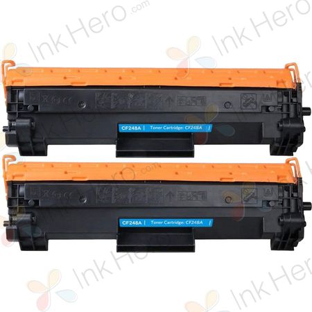 Pack de 2 HP 48A cartouche de toner laser noir compatible (CF248A)