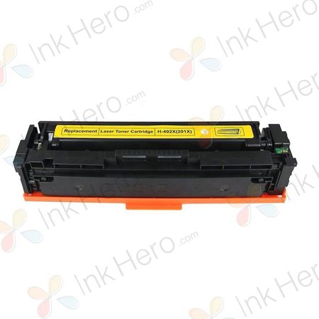 HP 201X / CF402X cartouche de toner jaune compatible haute capacité (remplace 201A / CF402A)