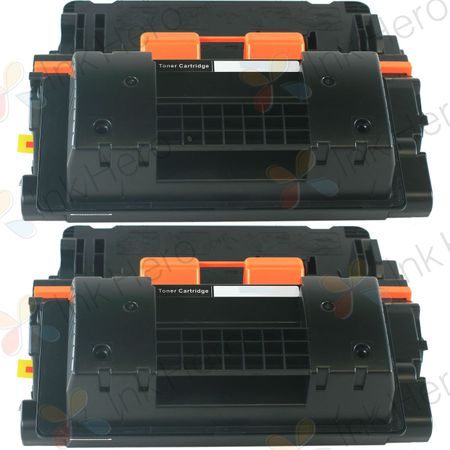 Pack de 2 HP 64A cartouche de toner noir compatible (CC364A)