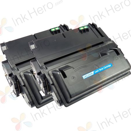 Pack de 2 HP 39A cartouche de toner noir remanufacturée (Q1339A)