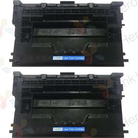 Pack de 2 HP 37X cartouche de toner laser noir compatible haute capacité (CF237X)