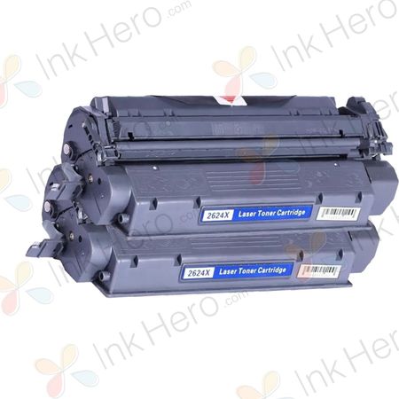 Pack de 2 HP 24X cartouche de toner noir remanufacturée haute capacité (Q2624X)