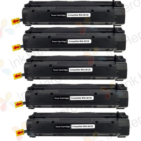 Pack de 5 HP 13X cartouche de toner noir compatible haute capacité (Q2613X)