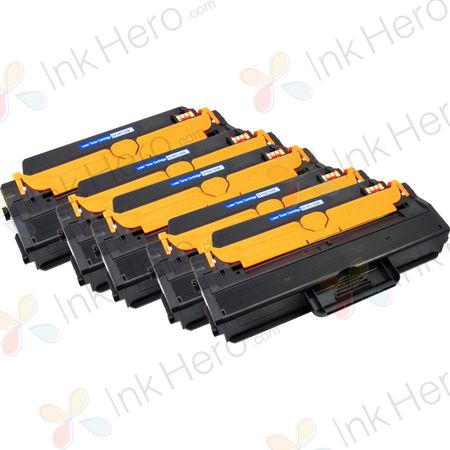 Pack de 5 Dell 331-7328 cartouche de toner noir compatible à haut capacité (DRYXV)