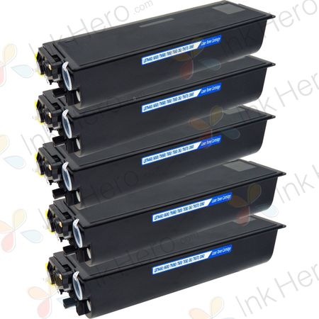 Pack de 5 Brother TN460 cartouche de toner noir compatible à haut capacité (remplace TN430)