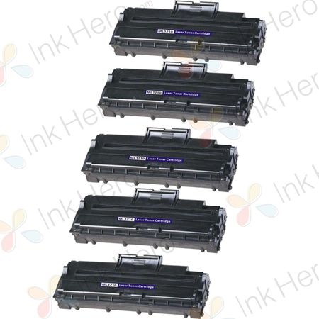 Pack de 5 Samsung ML-1210D3 cartouche de toner laser noir remanufacturée