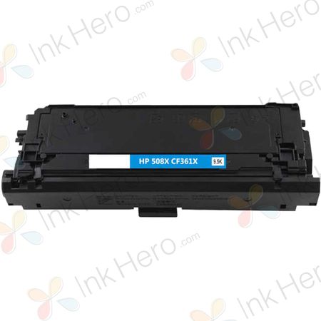 HP 508X cartouche de toner compatible cyan haute capacité (CF361X)