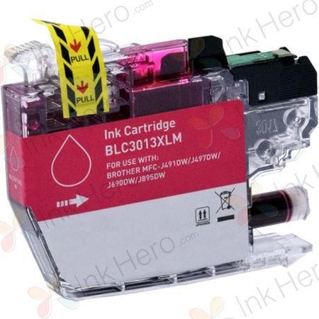 Brother LC3013M cartouche d'encre compatible magenta haute capacité (remplace LC3011M)