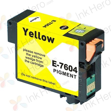 Epson 760 cartouche d'encre remanufacturée jaune (T760420)