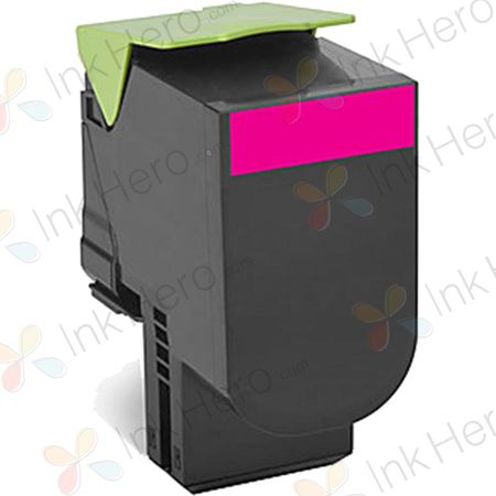 Lexmark CX310 / CX410 / CX510 cartouche de toner remanufacturée magenta (80C1SM0)