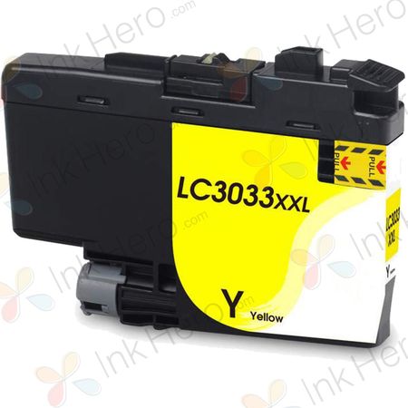 Brother LC3033Y cartouche d'encre compatible super haute capacité jaune