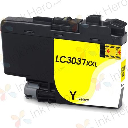 Brother LC3037Y cartouche d'encre compatible super haute capacité jaune