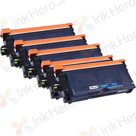 Pack de 5 Brother TN920 cartouche de toner noir compatible