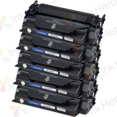 Pack de 5 Cartouches de toner compatibles Canon 056 Standard Yield Noir (3007C001)